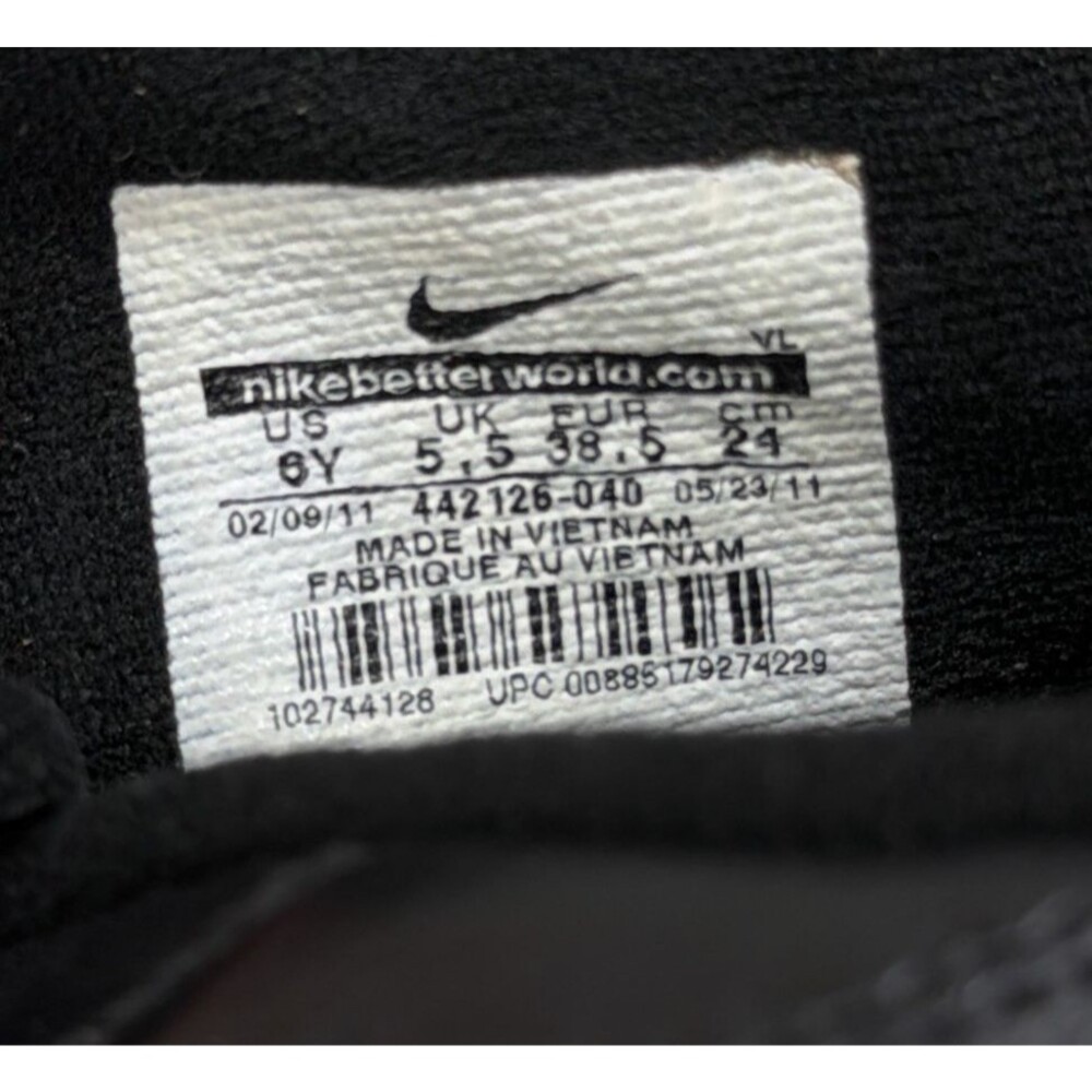 Nike Jr Premier III FG-R Youth Soccer Cleats Size 6Y Womens 7.5 Black 442126-040 - Picture 9 of 9